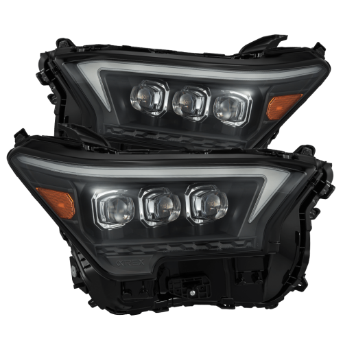 AlphaREX - 880333 | AlphaRex NOVA-Series LED Projector Headlights Black for Toyota Tacoma/4Runner OG-Style