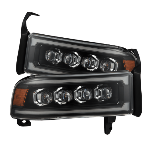 AlphaREX - 880350 | AlphaRex NOVA-Series LED Headlights Black for Dodge Ram 1500 (1994-2001)/2500/3500 (1994-2002)