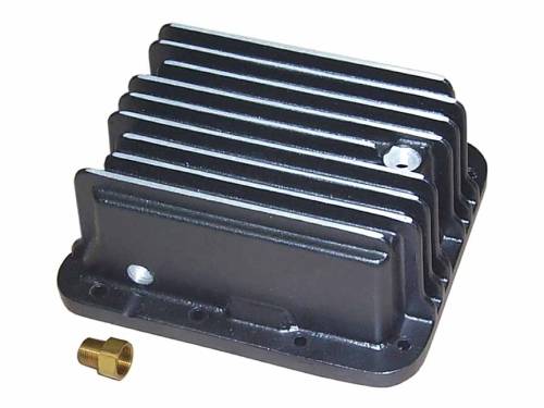 PML Covers - 10453-2-B | PML Cover Ford C4 Deep, Pan Fill With Fitting Transmission Pan For Ford Mustang, Bronco, Pinto And Maverick | Black Powder Coat Finish
