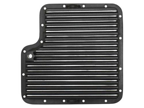 PML Covers - 11064-B | PML Cover Ford C6 Stock Capacity Transmission Pan For Ford, Lincoln and Mercury | Black Powder Coat Finish
