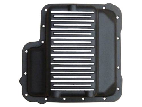 PML Covers - 9592-B | PML Cover C6 Deep Transmission Pan For Ford Bronco, F-150, F-250 & F-350 SRW | Black Powder Coat Finish