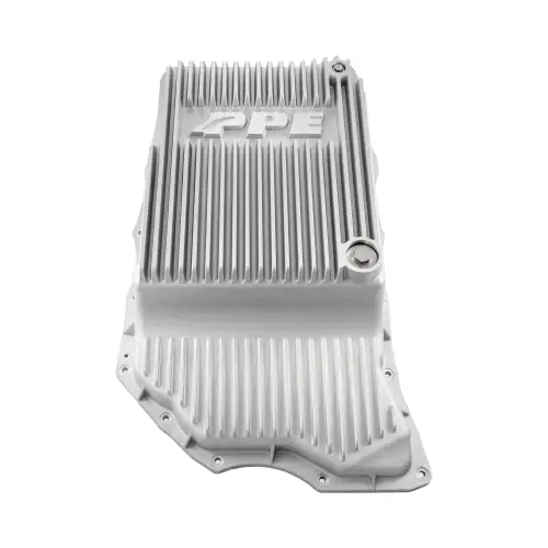 Pacific Performance Engineering - 128052400 | PPE Performance GM 6.6L Gas 10L1000 Heavy-Duty Cast Aluminum Transmission Pan | Raw Finish