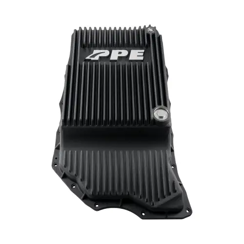 Pacific Performance Engineering - 128052420 | PPE Performance GM 6.6L Gas 10L1000 Heavy-Duty Cast Aluminum Transmission Pan | Black Finish