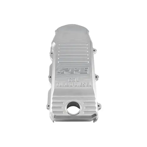 Pacific Performance Engineering - 218020100 | PPE Performance RAM 6.7L Cummins Billet Aluminum Crankcase Breather Cover | Raw Finish