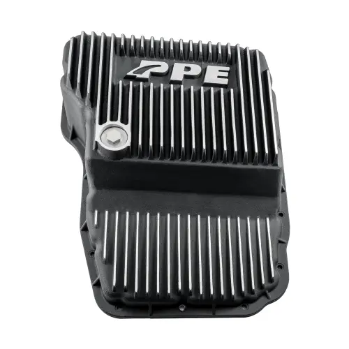 Pacific Performance Engineering - 228052300 | PPE Performance Heavy-Duty Cast Aluminum Transmission Pan For RAM 1500/2500/3500 / Jeep Grand Cherokee 65RFE/66RFE | Brushed Finish