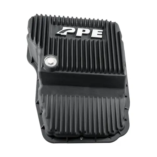Pacific Performance Engineering - 228052320 | PPE Performance Heavy-Duty Cast Aluminum Transmission Pan For RAM 1500/2500/3500 / Jeep Grand Cherokee 65RFE/66RFE | Black Finish