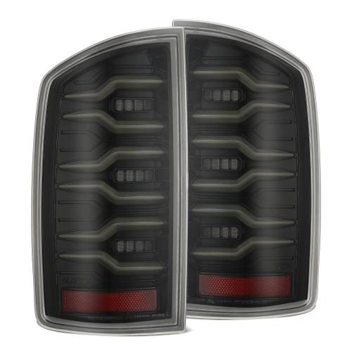 AlphaREX - 641020 | AlphaRex LUXX-Series LED Tail Lights For Dodge Ram 1500 (2002-2006) / 2500/3500 (2003-2006) | Alpha-Black