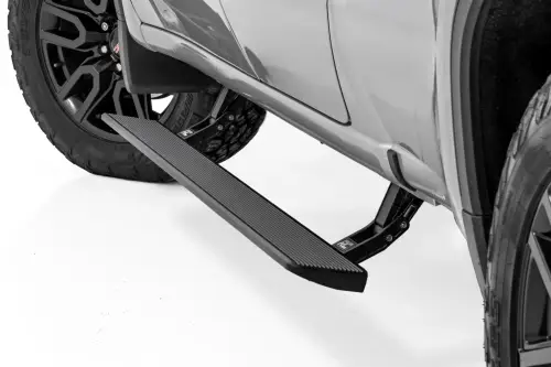 Rough Country - ESR51925 | Rough Country Power Running Boards, HT-Series For Chevrolet Silverado / GMC Sierra 1500, 2500HD & 3500HD | Double Cab