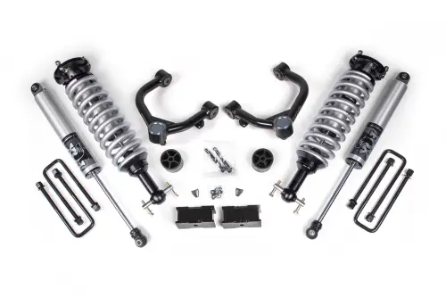 BDS Suspension - BDS1858FPS | BDS Suspension 1.5 Inch Lift Kit For Chevrolet Silverado Or GMC Sierra 1500 4WD | Fox 2.5 Performance Series HTO Coil-Over, Rear Fox 2.5 Performance Series HTO Shocks