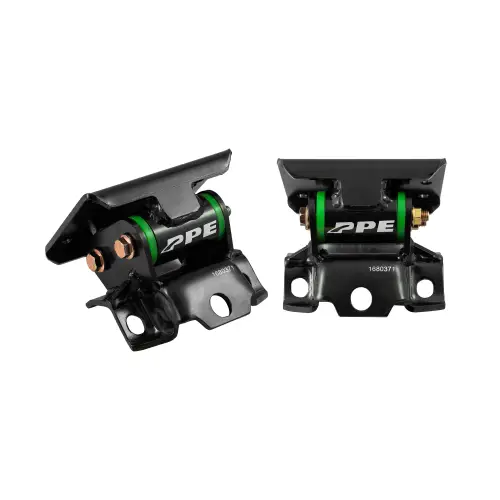 Pacific Performance Engineering - 168037150 | PPE Performance Engine Mount Kit With Silicone Bushings For GM Pickup Trucks/SUVs | Green Finish