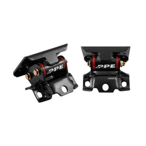 Pacific Performance Engineering - 168037170 | PPE Performance Engine Mount Kit With Silicone Bushings For GM Pickup Trucks/SUVs | Red Finish