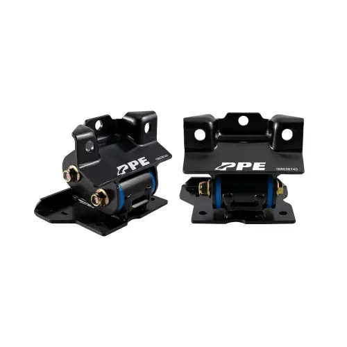 Pacific Performance Engineering - 168038140 | PPE Performance Engine Mount Kit With Silicone Bushings For GM 2500/3500 8.1L Gas Engine | Blue Finish