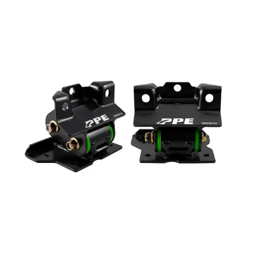 Pacific Performance Engineering - 168038150 | PPE Performance Engine Mount Kit With Silicone Bushings For GM 2500/3500 8.1L Gas Engine | Green Finish