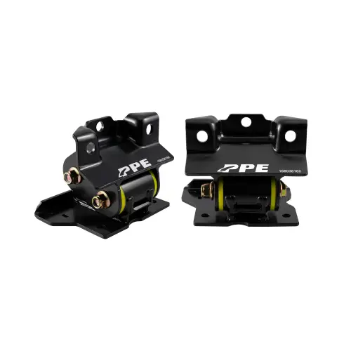 Pacific Performance Engineering - 168038160 | PPE Performance Engine Mount Kit With Silicone Bushings For GM 2500/3500 8.1L Gas Engine | Yellow Finish