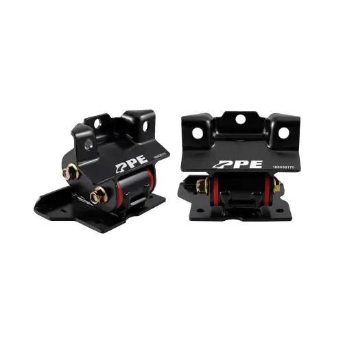 Pacific Performance Engineering - 168038170 | PPE Performance Engine Mount Kit With Silicone Bushings For GM 2500/3500 8.1L Gas Engine | Red Finish