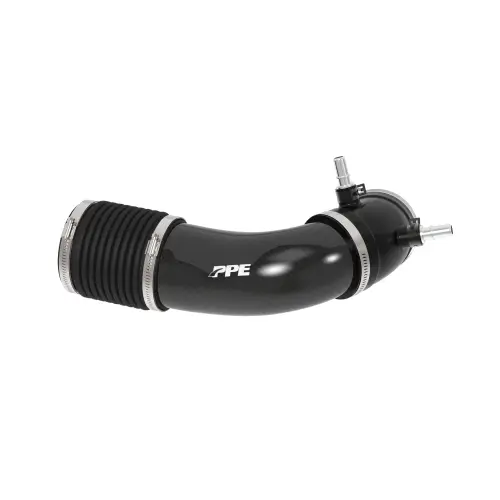 Pacific Performance Engineering - 315020460 | PPE Performance Zilla Carbon Fiber Intake Tube For Ford Super Duty 6.8L/7.3L | Carbon Weave Finish