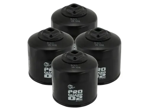 Afe - Advance Flow Engineering - 44-LF018-MB | AFE Power PROGUARD Oil Filter (4 Pack) For Acura, Chevrolet, Chrysler, Dodge, Ford, GMC, Honda, Hyundai, Isuzu, Kia, Subaru & Toyota
