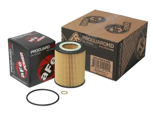 Afe - Advance Flow Engineering - 44-LF022-MB | AFE Power PROGUARD Oil Filter (4 Pack) For BMW 3 Series, 5 Series, X3, X5, Z3 & Z4 / Ford GT