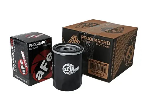 Afe - Advance Flow Engineering - 44-LF038-MB | AFE Power PROGUARD Oil Filter (4 Pack) For Cadillac, Chevrolet, Ford, GMC, Lincoln & Winnebago