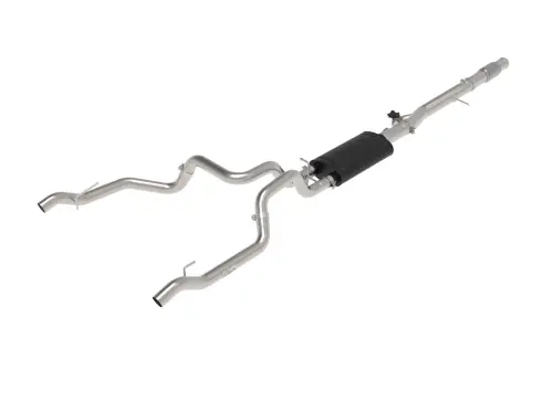 Afe - Advance Flow Engineering - 49-34140 | aFe Power Gemini XV 3 Inch 304 Stainless Steel Cat-Back Hi-Tuck Exhaust System With Cut-Out For GM Silverado/Sierra 1500 V8-6.2L