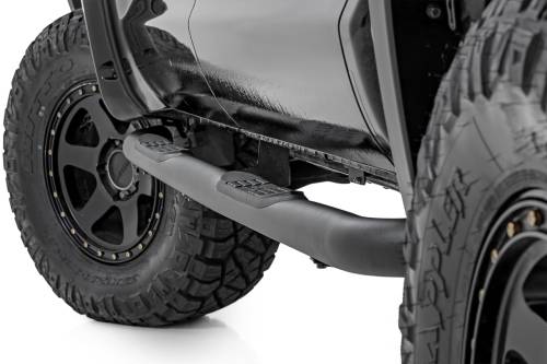 Rough Country - 43008 | Rough Country Nerf Steps, 3 Inch Tube, CrewMax For Toyota Tundra 2WD/4WD