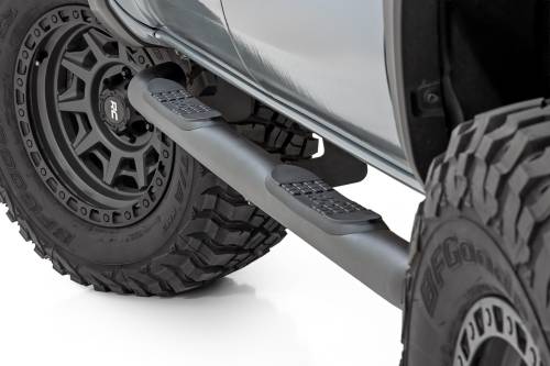 Rough Country - 43003 | Rough Country Nerf Steps, 3 Inch Tube, Double Cab For Toyota Tacoma 2WD/4WD