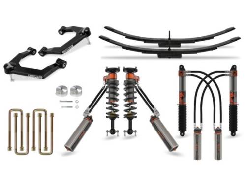 Cognito Motorsports - 510-P1213 | Cognito 3 Inch Ultimate Leveling Kit With Fox FRS 3.0 IBP Shocks (Silverado, Sierra 1500 2WD/4WD Includes AT4, AT4X, Trail Boss & ZR2)