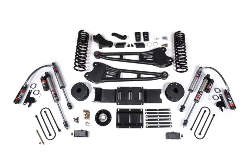 BDS Suspension - BDS2180FPE | BDS Suspension 6 Inch Lift Kit With Radius Arm For Ram 3500 4WD Diesel | Front Coil Spring / Bump Stop Extension | Rear 6 Inch Block Kit With OE Air Assist | Fox 2.5 Performance Elite Shocks