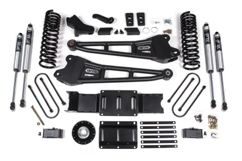 BDS Suspension - BDS2178FS | BDS Suspension 6 Inch Lift Kit With Radius Arm For Ram 3500 4WD Diesel | Front Coil Spring / Bump Stop Extension | Rear 5 Inch Block Kit Without Overload | Fox 2.0 Performance Series Shocks