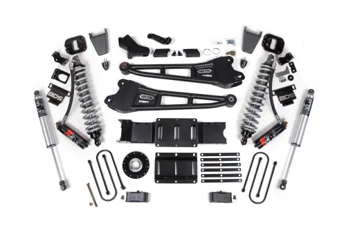 BDS Suspension - BDS2179PPS | BDS Suspension 6 Inch Lift Kit With Radius Arm For Ram 3500 4WD Diesel | Front Coilover / Rubber Bump Stop | Rear 5 Inch Block Kit With Overload | Fox 2.5 Performance Series HTO Shocks