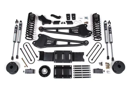 BDS Suspension - BDS2186FS | BDS Suspension 5.5 Inch Lift Kit With Radius Arm For Ram 3500 4WD Gas | Rear 6 Inch Block Kit With OE Air Assist | Fox 2.0 Performance Series Shocks