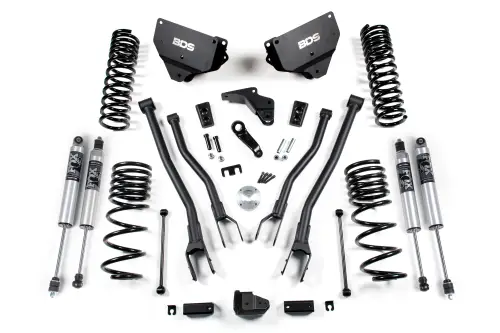 BDS Suspension - BDS1602PS | BDS Suspension 4 Inch Lift Kit With 4-Link For Ram 2500 4WD Diesel | Fox 2.5 Performance Series HTO Shocks