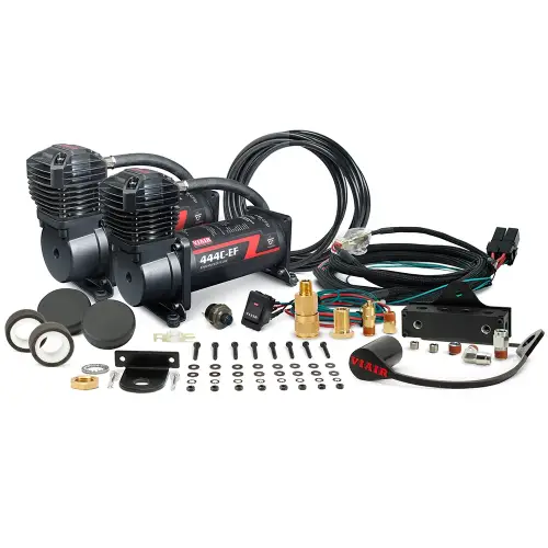 VIAIR - 444DB01-EF | VIAIR VMS EF Base System, Dual Compressor System | Stealth Black, Dual 444C