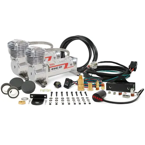 VIAIR - 444DC01-EF | VIAIR VMS EF Base System, Dual Compressor System | Chrome, Dual 444C