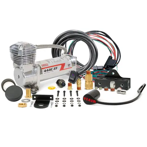 VIAIR - 444SC01-EF | VIAIR VMS EF Base System, Single Compressor System | Chrome, Dual 444C