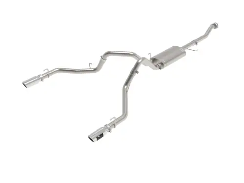 Afe - Advance Flow Engineering - 49-33157-P | aFe Power Vulcan Series 3 Inch 304 Stainless Steel Cat-Back Exhaust System With Polished Tip For Ford F-150 Tremor V6-3.5L (tt)/ V8-5.0L