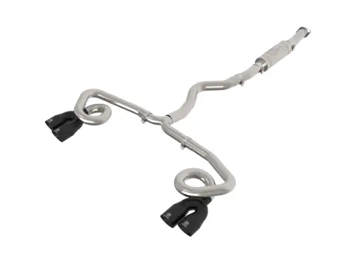 Afe - Advance Flow Engineering - 49-36812-B | aFe Power Takeda 3 Inch To 2-1/2 Inch, 304 Stainless Steel Cat-Back Exhaust System With Black Tip For Subaru WRX H4-2.4L (t)