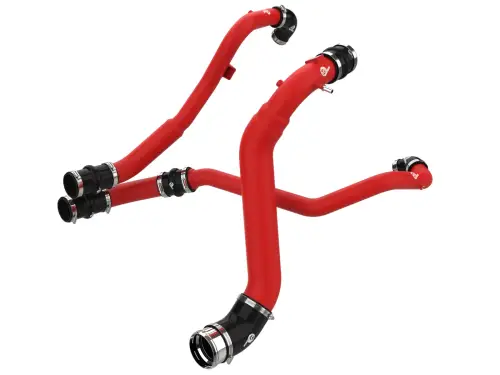 Afe - Advance Flow Engineering - 46-20784-R | aFe Power BladeRunner Aluminum Hot and Cold Charge Pipe Kit, Red For Ford F-150 V6-2.7L (tt)
