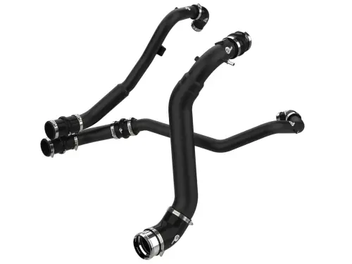 Afe - Advance Flow Engineering - 46-20784-B | aFe Power BladeRunner Aluminum Hot and Cold Charge Pipe Kit, Black For Ford F-150 V6-2.7L (tt)