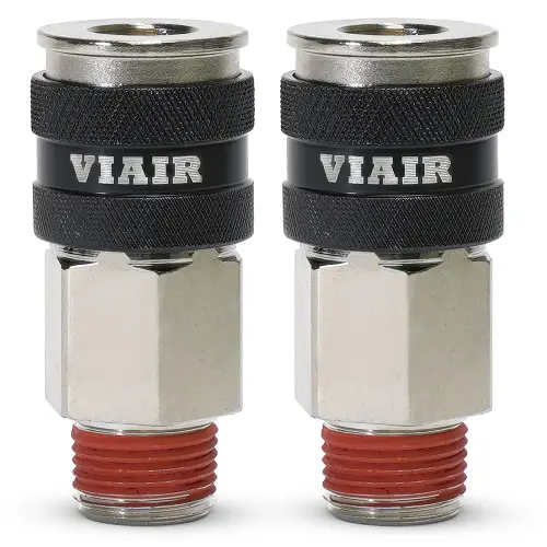 VIAIR - 92867-2 | VIAIR Automatic Quick Connect Coupler - 3/8" (M) / With VIAIR Logo / 2 PCS
