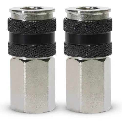 VIAIR - 92870-2 | VIAIR Automatic Quick Connect Coupler - 1/4" (F) / Without VIAIR Logo / 2 PCS