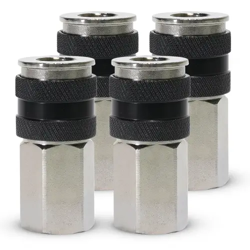 VIAIR - 92872-4 | VIAIR Automatic Quick Connect Coupler - 3/8" (F) / Without VIAIR Logo / 4 PCS