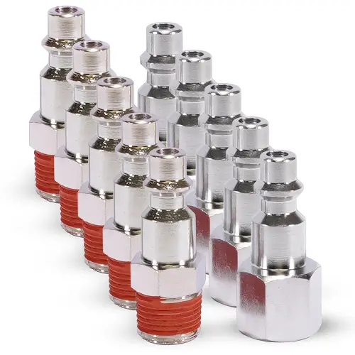 VIAIR - 93035 | VIAIR Quick Connect High-Flow Studs - 1/4" | NPT M & F / 1/4" NPT thread / 10 PCS (5 each)