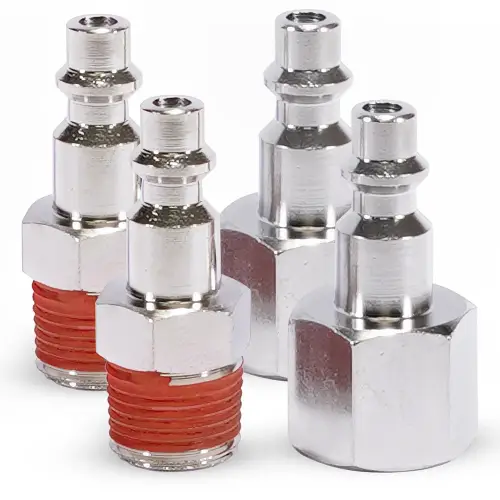 VIAIR - 93037 | VIAIR Quick Connect High-Flow Studs - 3/8" | NPT M & F / 3/8" NPT thread / 4 PCS (1 each)