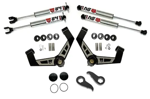 McGaughys Suspension Parts - 52416 | McGaughys 2 Inch Leveling Kit With M84 Shocks For Chevrolet Silverado / GMC Sierra 2500HD / 3500HD
