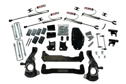 McGaughys Suspension Parts - 52404 | McGaughys 4 Inch Premium Lift Kit With M84 Reservoir Shocks For Chevrolet Silverado / GMC Sierra 2500HD
