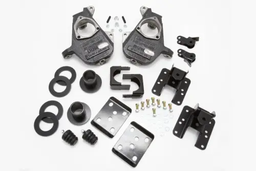 McGaughys Suspension Parts - 34060 | McGaughys 3-4/5-6 Inch Spindle/Flip Kit Lowering Kit For Chevrolet Silverado / GMC Sierra 1500 2WD