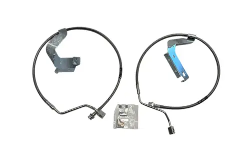 McGaughys Suspension Parts - 57401 | McGaughys Front Braided Brake Line Upgrade Kit For Ford F-250 / F-350 / F-450 Super Duty | Fits 4 & 6 Inch Lift