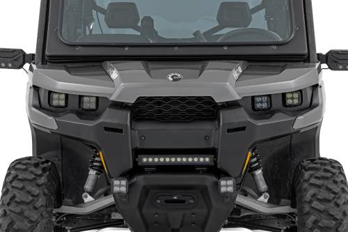 Rough Country - 97105 | Rough Country LED Headlight Kit For Can-Am Defender HD5 / HD7 / HD8 / HD9 / HD10