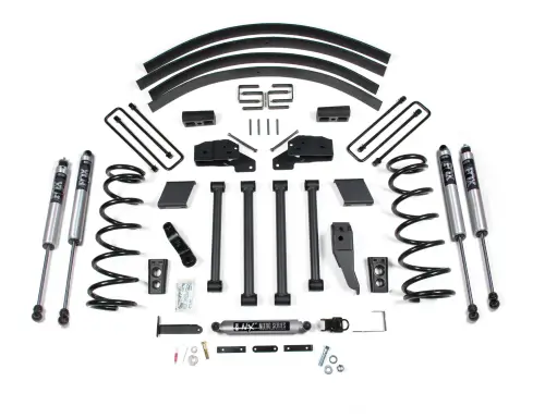 BDS Suspension - BDS212FS | BDS Suspension 4.5 Inch Lift Kit For Ram 2500 / 3500 4WD | Rear Block Kit With Factory Overload | Fox 2.0 Performance Series Shocks